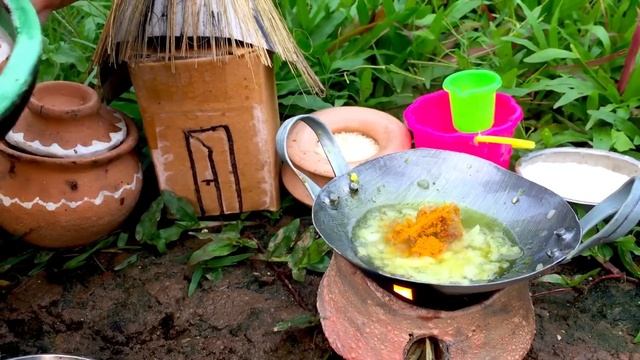 ডিম ভূনা | Dim Bhuna | Miniature food | Kids food | Mini kitchen | small food | tiny Cooking