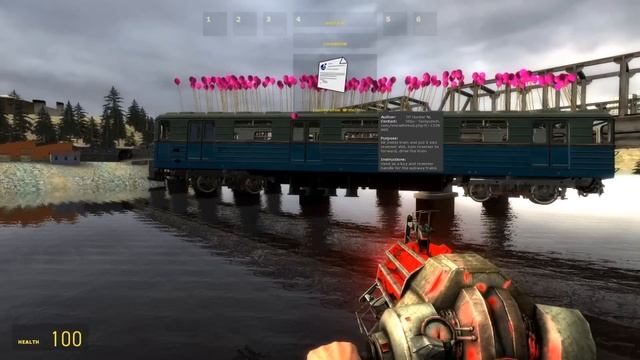 РЕАКТИВНЫЙ ПЛАВУЧИЙ ПОЕЗД МЕТРО! - ЭКСПЕРИМЕНТЫ В GARRY'S MOD METROSTROI