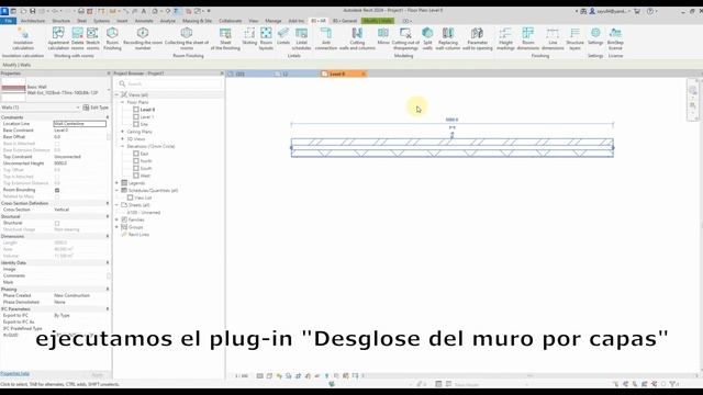 Complemento de Revit Dividir paredes