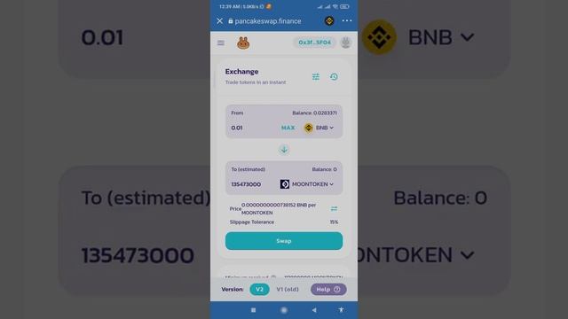 Launch New Token Moon Token (MOONTOKEN) Binance Smart Chain, BSC