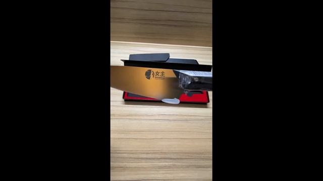 Кухонный шеф-нож Onnaaruji Valkyrie Blank Diamond. Длина лезвия 21см. Профессиональный