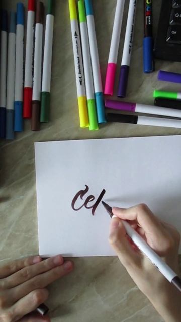 имя Сергей Каллиграфия брашпеном #calligraphy #каллиграфия  #brushpen #брашпен