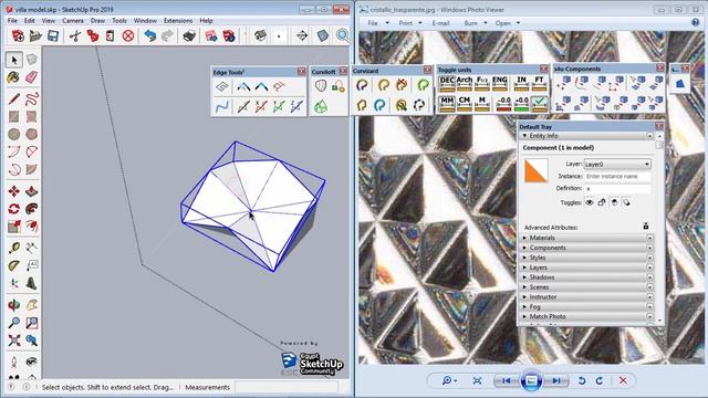 VILLA ROUND Crystal washbasin - modeling | SketchUp