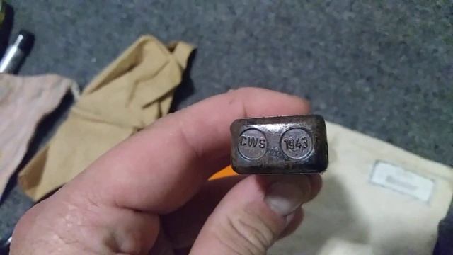 WWII German pocket litter and breadbag contents