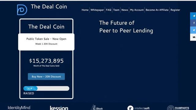 ICO The Deal Coin . Обзор 2018