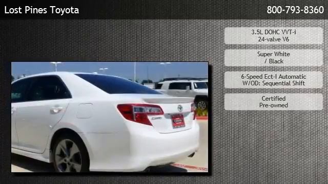 2012 Toyota Camry Sedan V6 Automatic SE  - Elgin