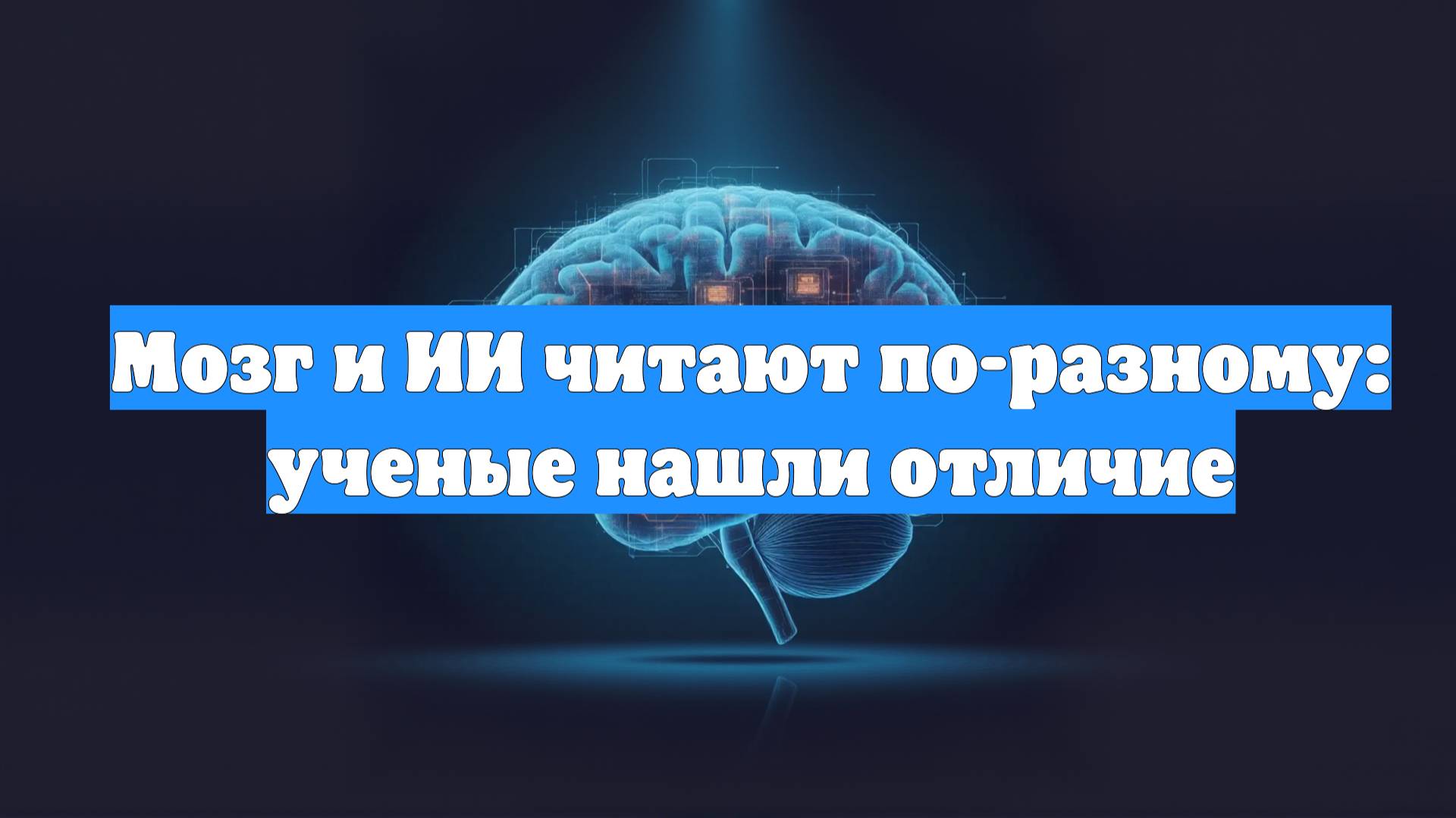 Мозг и ИИ читают по-разному: ученые нашли отличие