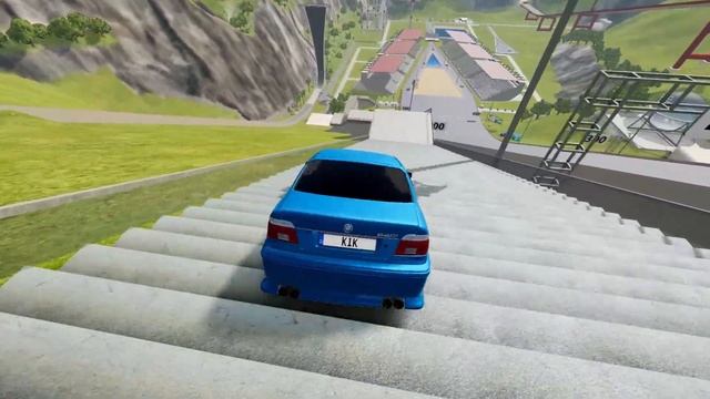 STANCED CARS VS LONG STAIRS #5 | BeamNG Drive