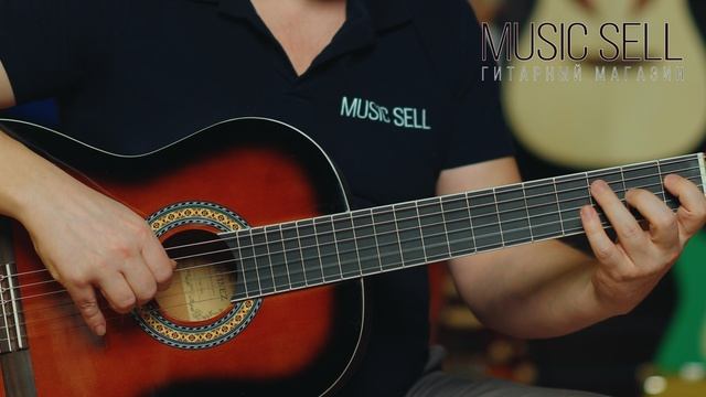 КЛАССИЧЕСКАЯ ГИТАРА MARTINEZ ЧЕТЫРЕ ЧЕТВЕРТИ С АНКЕРОМ - MUSIC SELL