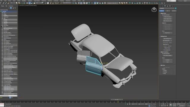 3dsmax car modeling (RAW)