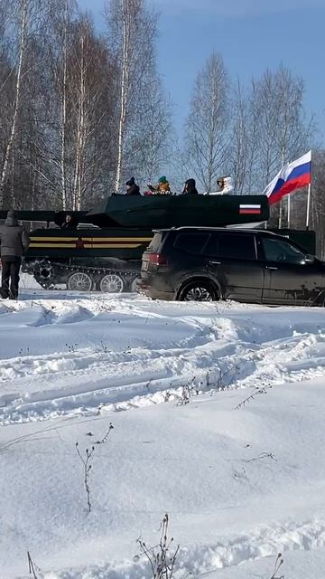 Танк на пути
