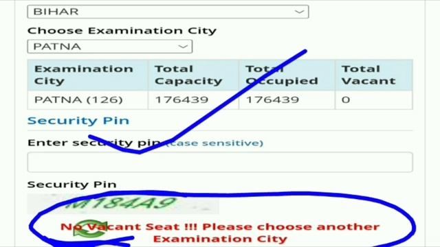 CTET DECEMBER Seat हुआ फूल।। No Vacant Seats।। Please Choose Another Exam City।। CTET Exam Center