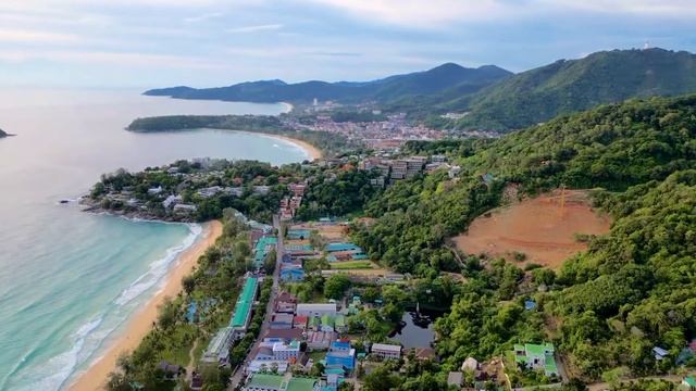 Drone flight over 3 beaches, a mountain and a town in Phuket, Thailand with the DJI Mini 3 Pro