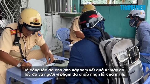 TP.HCM: CSGT xử phạt giáo viên vi phạm tốc độ trên Quốc lộ 1