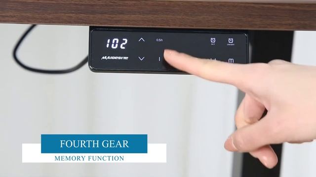 How to set Maidesite electric standing desk's smart touch panel