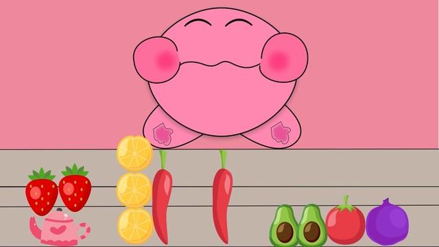 Мультфильм-Насыщенная цветом еда