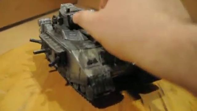 WH40K. Storm Hammer heavy tank (Muddy Desert Grown), scratch built