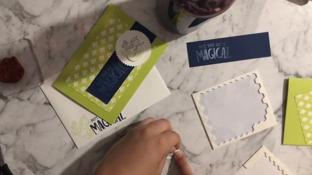 Simple Lemon Lime Twist Mermaid Card