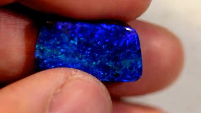 Australian Solid Natural Bright Blue Boulder Opal Stone 13.98ct Gem BOPD130915