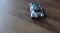 VINTAGE SPACE EXPLORER TANK RADAR PATROL WIND UP TIN TOY with SPARKS CANNON