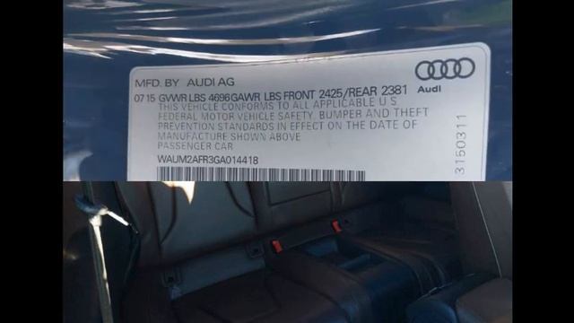 WAUM2AFR3GA014418 AUDI A5 2016