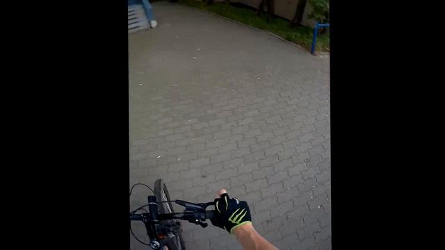 Bicycle MTB Bike POV Street travel Vladivostok Russia