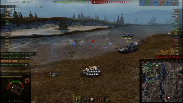 How to take down a jg pz E100 in a fv304.