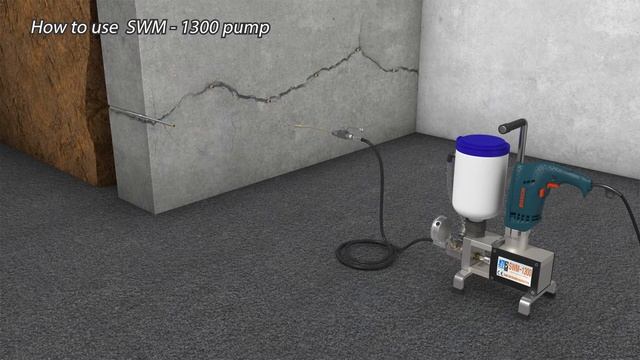 SWM-1300   single line grouting injection pump