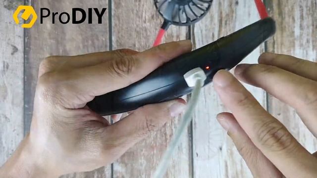 ProDIY | Wearable Sport Fan Neck Hands-free Mini Portable Outdoor Home Traveling Rechargeable Fan