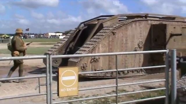 Bovington Tankfest 2012 - Replica British Mark IV Tank Moves Out