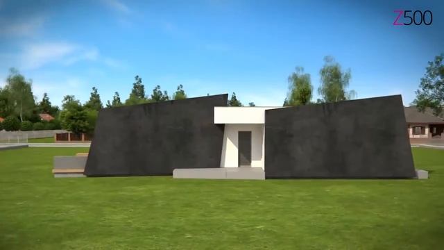 Diseño de casa original de una planta Olot ZX180