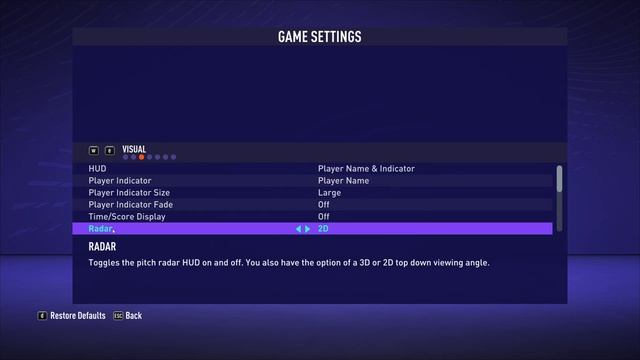 How To Enable/Disable Radar FIFA 21