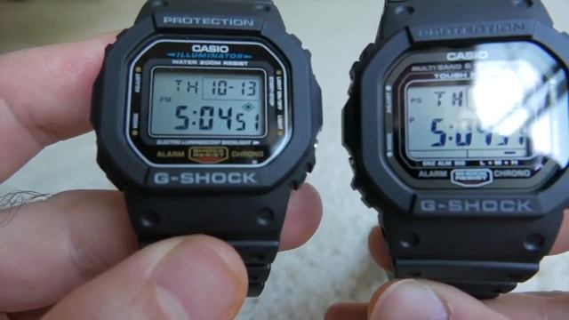 Casio Men's G-Shock Quartz Watch with Resin Strap, Black, 20 (Model: DW5600E-1V)
