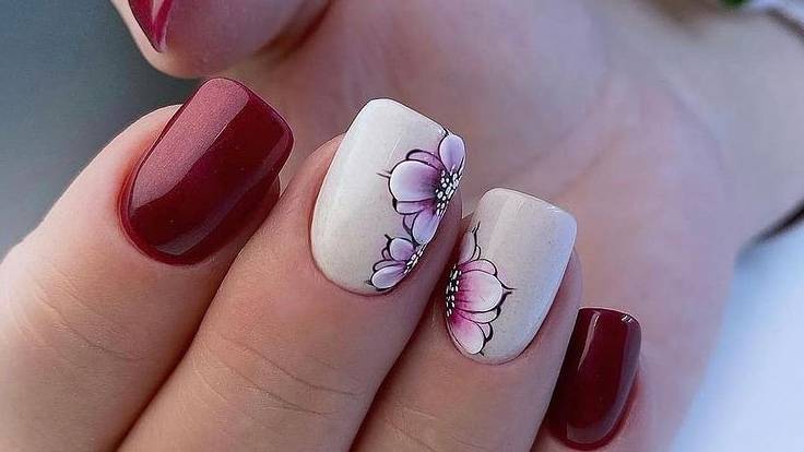 Маникюр на короткие ногти