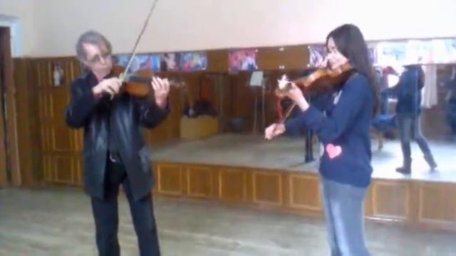 Ukrainian hopak  folk musicians Super talent in Ukraine Julia Lipovaya Sergiy Shkurenko