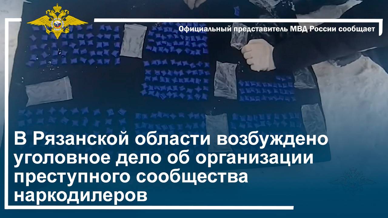 В Рязанской области возбуждено уголовное дело об организации преступного сообщества