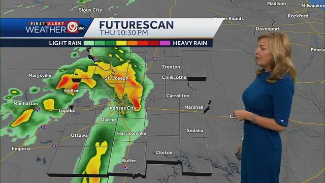 Rounds of rain start for parts of the Kansas City area Thursday afternoon