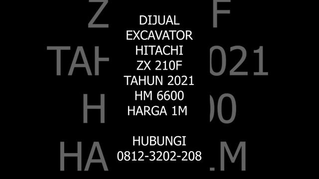 DIJUAL EXCAVATOR HITACHI ZX 210  | FOR SALE USED EXCAVATOR HITACHI ZX 210