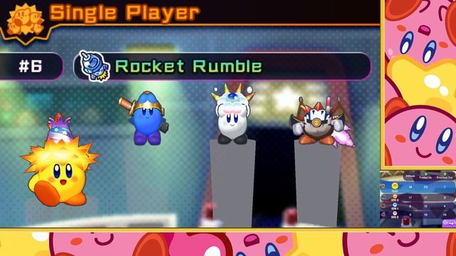 Kirby Battle Royale - All Minigames (Master CPU) - Boom Bomb Vs Bio Spark Vs Kracko Vs Mecha Knight