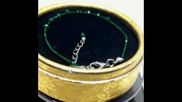 Bracelet with alexandrite and chrysoprase AV Jewelry original