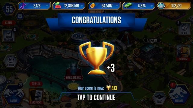 OPHTHALMOSAURUS TOURNAMENT- JURASSIC WORLD THE GAME #1.5