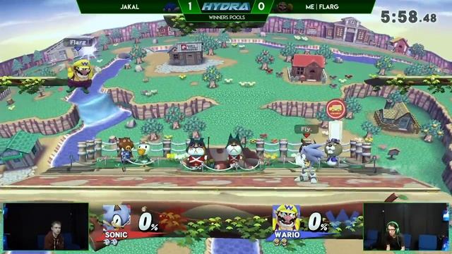 HYDRA Singles JaKaL Sonic Vs Flarg Wario Winners Pools