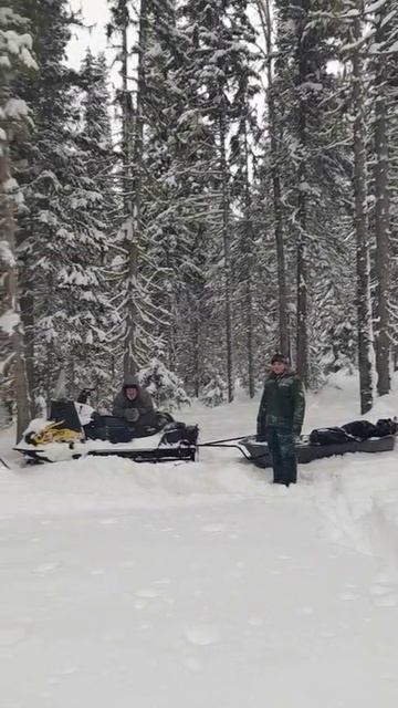 29 Балаган на реке Сухой пит зимой Снегоход Сибирь