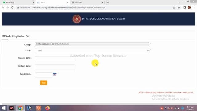 Inter Dummy Admit Card download 2024 | Ia,Isc,Icom Dummy registration card download 2024