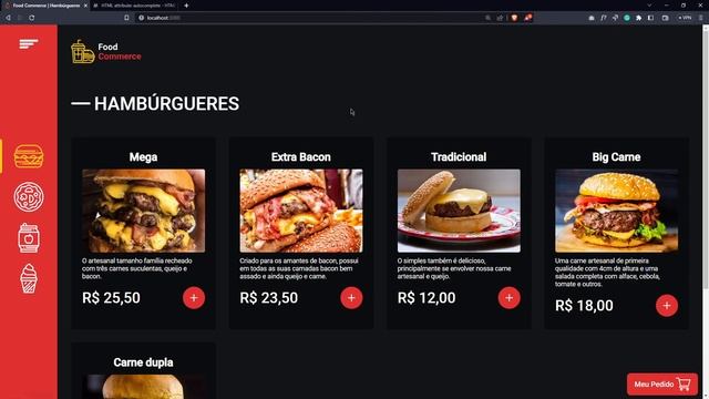 Full Stack - Food Commerce - 1107 - Adicionando o botão de pagamento