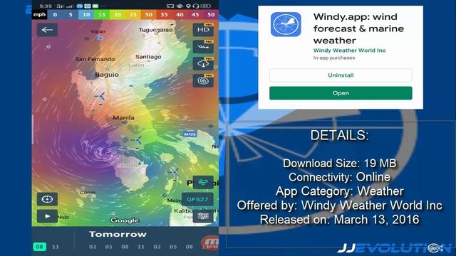 Windy.app – Live wind map & weather forecast - App Review (Tagalog)