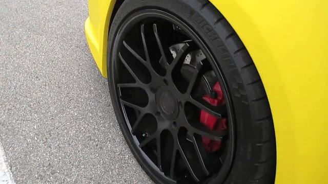 Autotaku - Bright Yellow Tuned Porsche Cayman