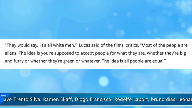 DECEPÇÃO: STAR WARS É PRA 12 ANOS, SEMPRE TEVE DIVERSIDADE E O MELHOR É DESISTIR, DIZ GEORGE LUCAS