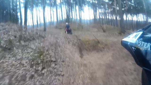ENDURO RIDING IN THE FOREST ANGRY | Poligon | HD | Crash | MILITARY COMPOUND