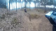 ENDURO RIDING IN THE FOREST ANGRY | Poligon | HD | Crash | MILITARY COMPOUND